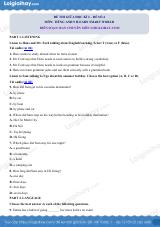 Đề thi giữa kì 2 Tiếng Anh 9 iLearn Smart World - Đề số 4
